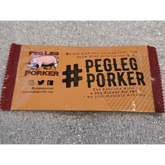 Peg Leg Porker Branded Wet Nap Individual Pack Set of 4 - Picture 2 of 3